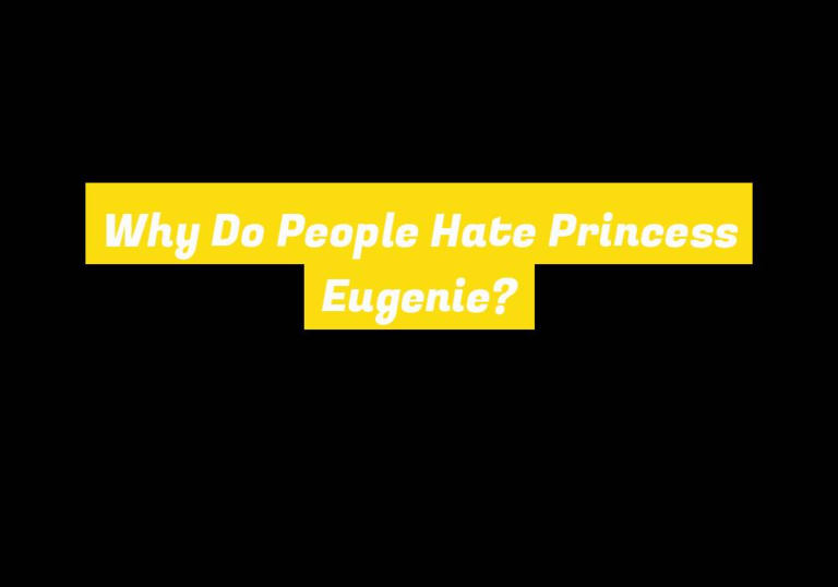 Why Do People Hate Princess Eugenie?