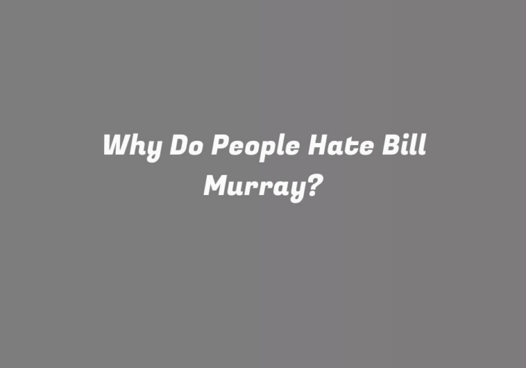 Why Do People Hate Bill Murray?